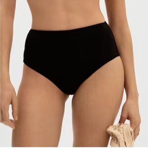 NWT Everlane High Waisted Swim Bottom Black XS